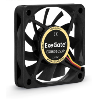 Вентилятор 12В DC EXEGATE EX06010S2P 60x60x10 мм